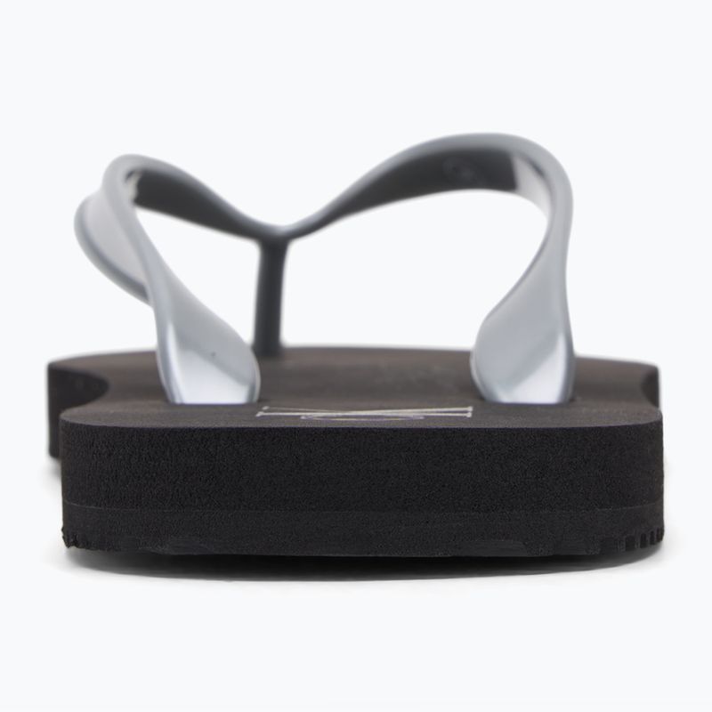 Moteriškos šlepetės per pirštą Calvin Klein YW0YW01719 Beach Sandal Monologo Tpu black/silver 6