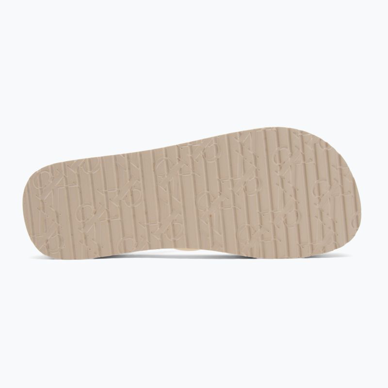Moteriškos šlepetės per pirštą Calvin Klein YW0YW01830 Beach Sandal Flatform Tpu eggshell/bright white 4