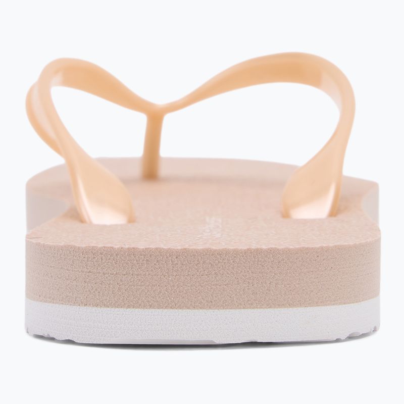 Moteriškos šlepetės per pirštą Calvin Klein YW0YW01720 Thong+ Tpu Metallic whisper pink/bright white 6