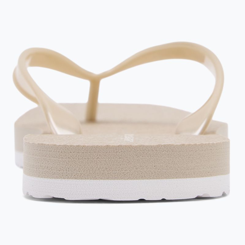 Moteriškos šlepetės per pirštą Calvin Klein YW0YW01720 Thong+ Tpu Metallic eggshell/bright white 6