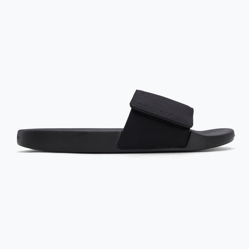 Vyriškos šlepetės Calvin Klein HM0HM01749 Adj Pool Slide Canvas Logo black 2