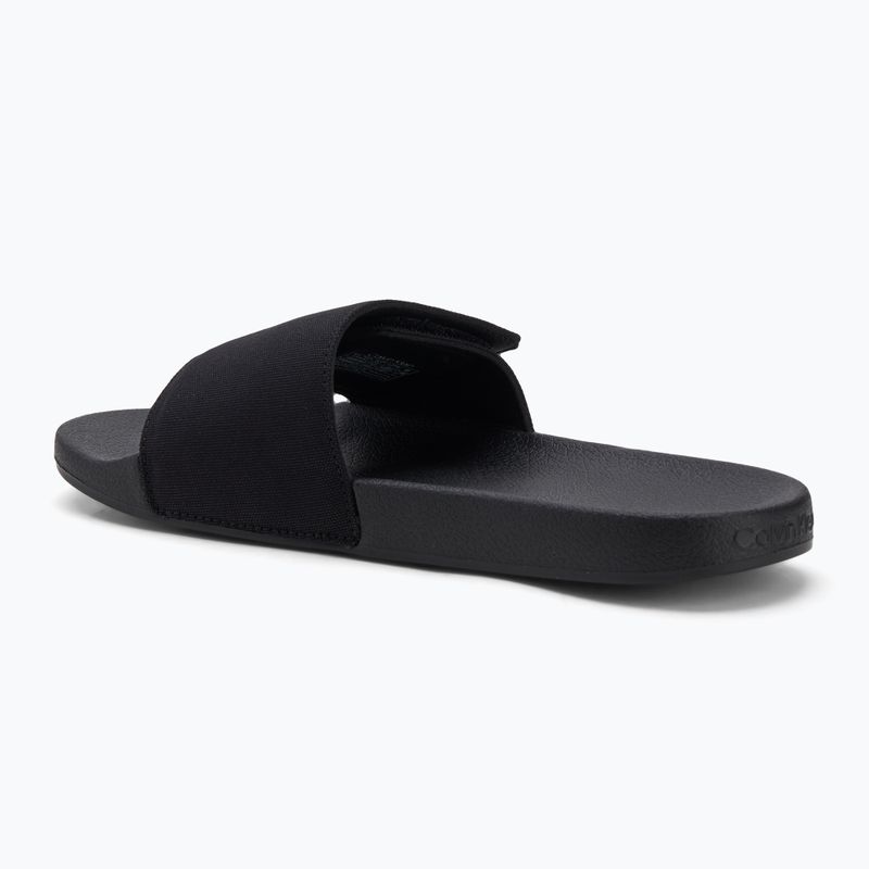 Vyriškos šlepetės Calvin Klein HM0HM01749 Adj Pool Slide Canvas Logo black 3