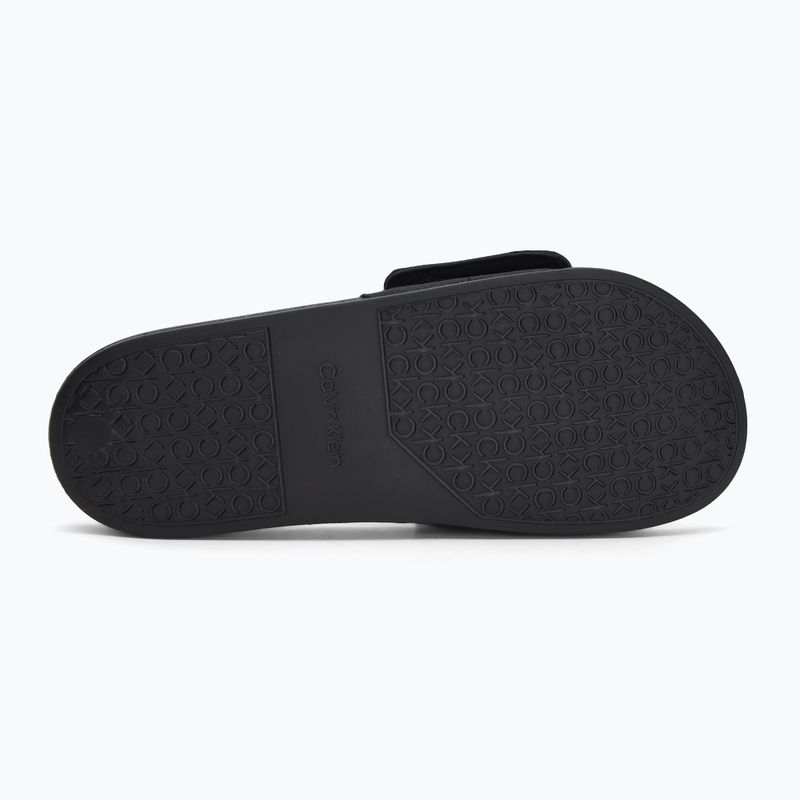 Vyriškos šlepetės Calvin Klein HM0HM01749 Adj Pool Slide Canvas Logo black 4