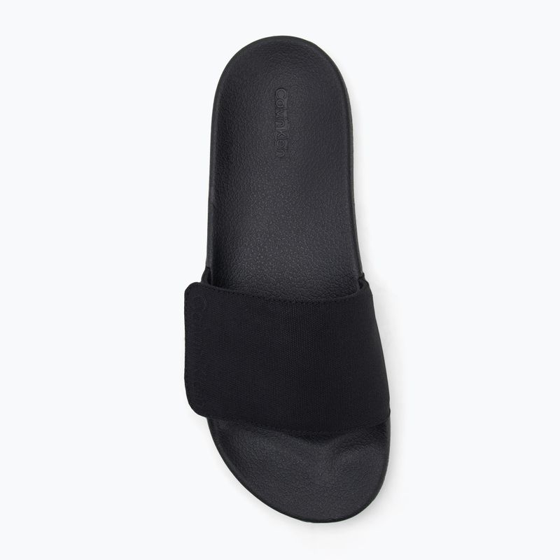 Vyriškos šlepetės Calvin Klein HM0HM01749 Adj Pool Slide Canvas Logo black 5
