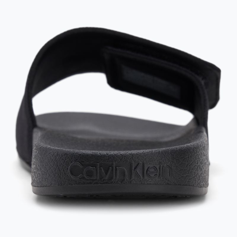 Vyriškos šlepetės Calvin Klein HM0HM01749 Adj Pool Slide Canvas Logo black 6