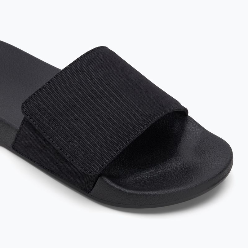 Vyriškos šlepetės Calvin Klein HM0HM01749 Adj Pool Slide Canvas Logo black 7