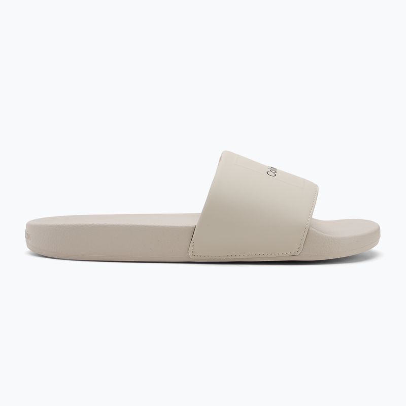 Vyriškos šlepetės Calvin Klein HM0HM01754 Pool Slide Ck Square feather grey 2