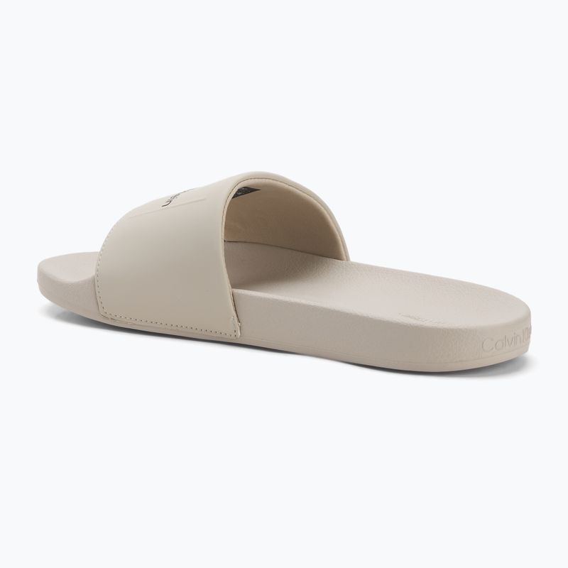 Vyriškos šlepetės Calvin Klein HM0HM01754 Pool Slide Ck Square feather grey 3