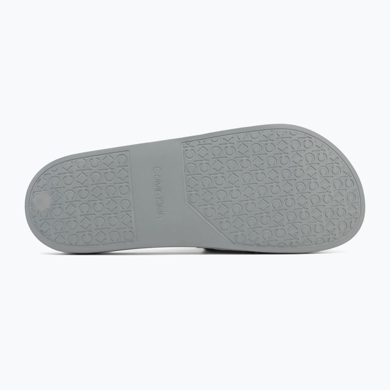 Vyriškos šlepetės Calvin Klein HM0HM01752 Pool Slide Double T granite road 4