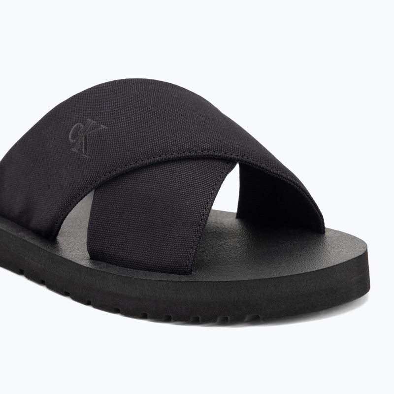 Vyriškos šlepetės Calvin Klein YM0YM01223 Cross Sandal Crxs Tx triple black 7