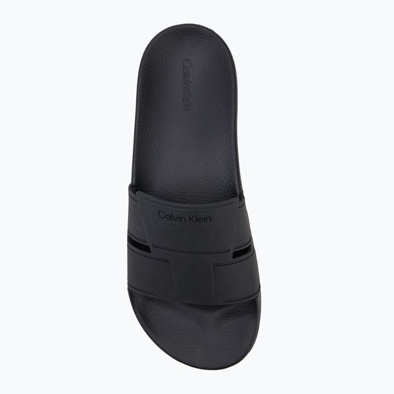 Vyriškos šlepetės Calvin Klein HM0HM01752 Pool Slide Double T black 5