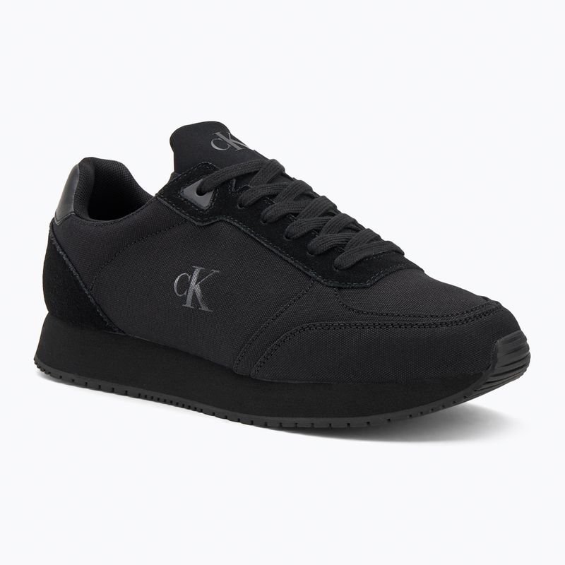 Vyriški batai Calvin Klein YM0YM01217 Runner Sock Laceup Mg Canvas triple black