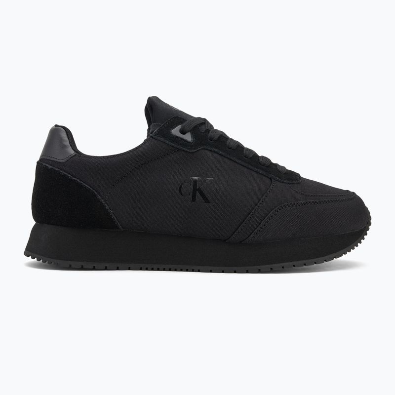 Vyriški batai Calvin Klein YM0YM01217 Runner Sock Laceup Mg Canvas triple black 2