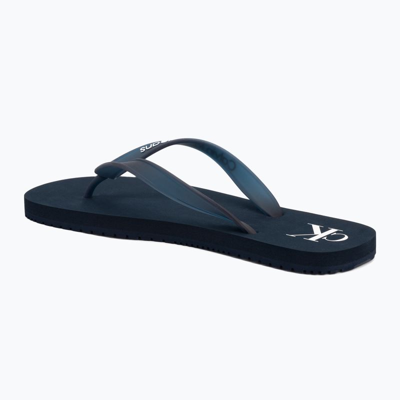 Vyriškos šlepetės per pirštą Calvin Klein YM0YM01267 Beach Sandal Transparent Tpu navy/bright white 3