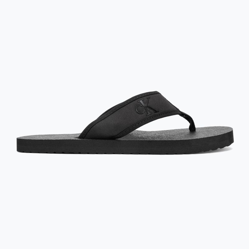 Vyriškos šlepetės per pirštą Calvin Klein YM0YM01235 Thong+ Cv triple black 2