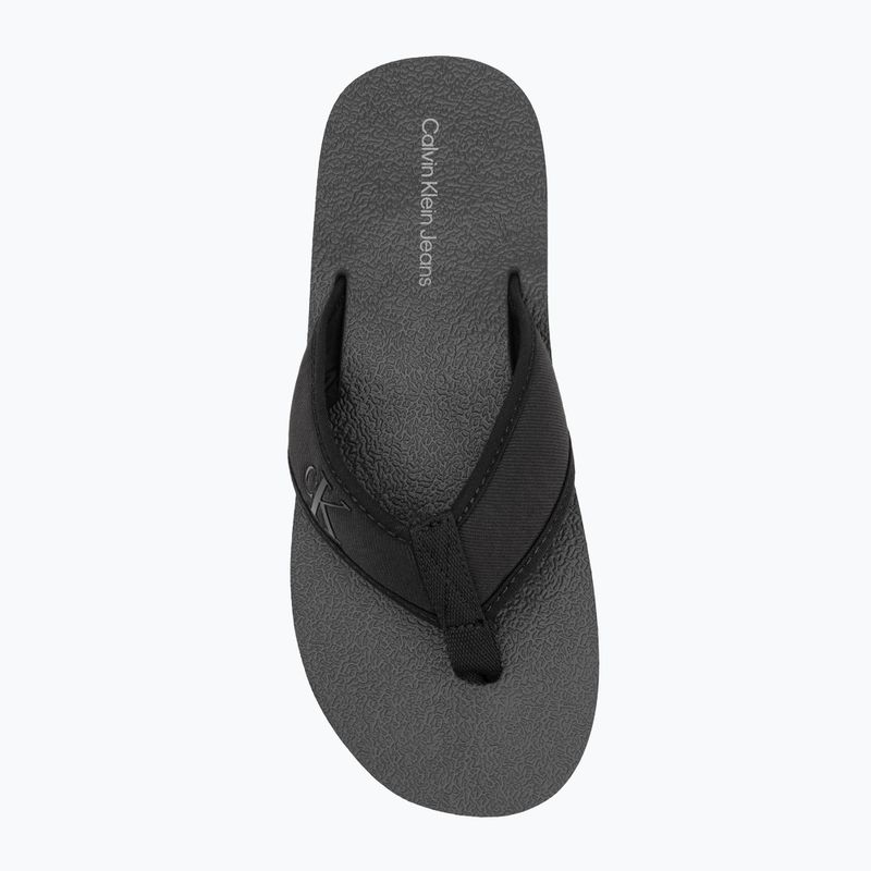 Vyriškos šlepetės per pirštą Calvin Klein YM0YM01235 Thong+ Cv triple black 5