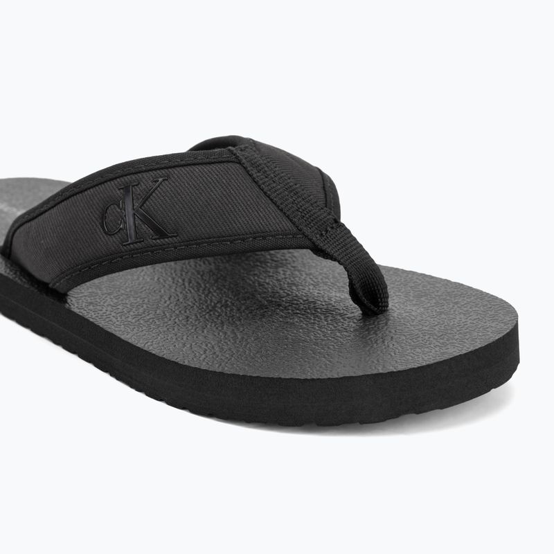 Vyriškos šlepetės per pirštą Calvin Klein YM0YM01235 Thong+ Cv triple black 7