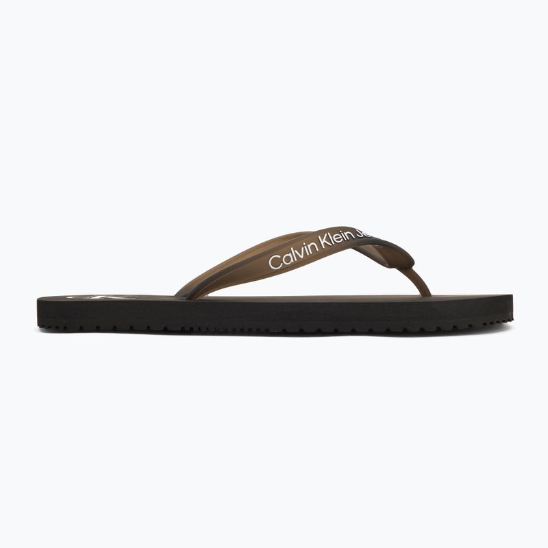 Calvin Klein YM0YM01267 Vyriškos paplūdimio basutės Transparent Tpu black/bright white 2