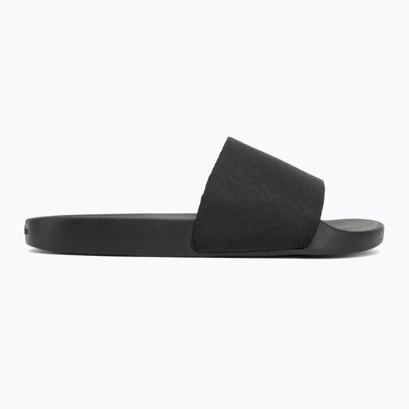 Vyriškos šlepetės Calvin Klein HM0HM01762 Pool Slide Jaq Mono black mono jacquard 2