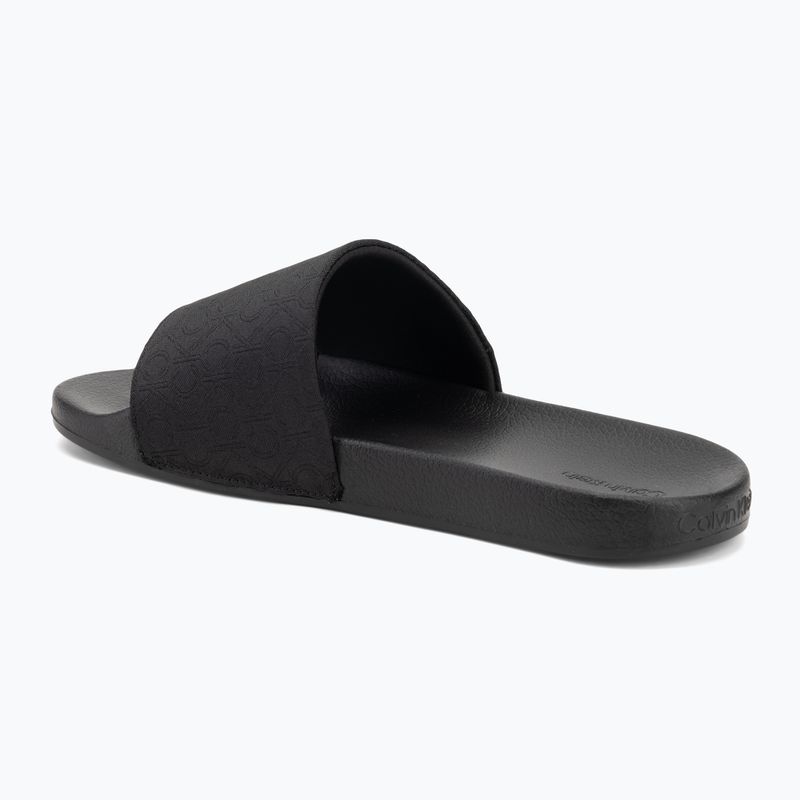 Vyriškos šlepetės Calvin Klein HM0HM01762 Pool Slide Jaq Mono black mono jacquard 3