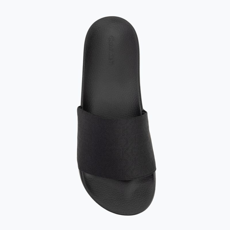 Vyriškos šlepetės Calvin Klein HM0HM01762 Pool Slide Jaq Mono black mono jacquard 5