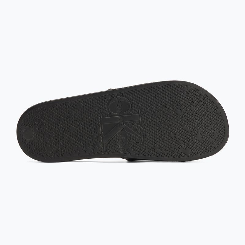 Vyriškos šlepetės Calvin Klein YM0YM01269 Slide Aop Print triple black 4