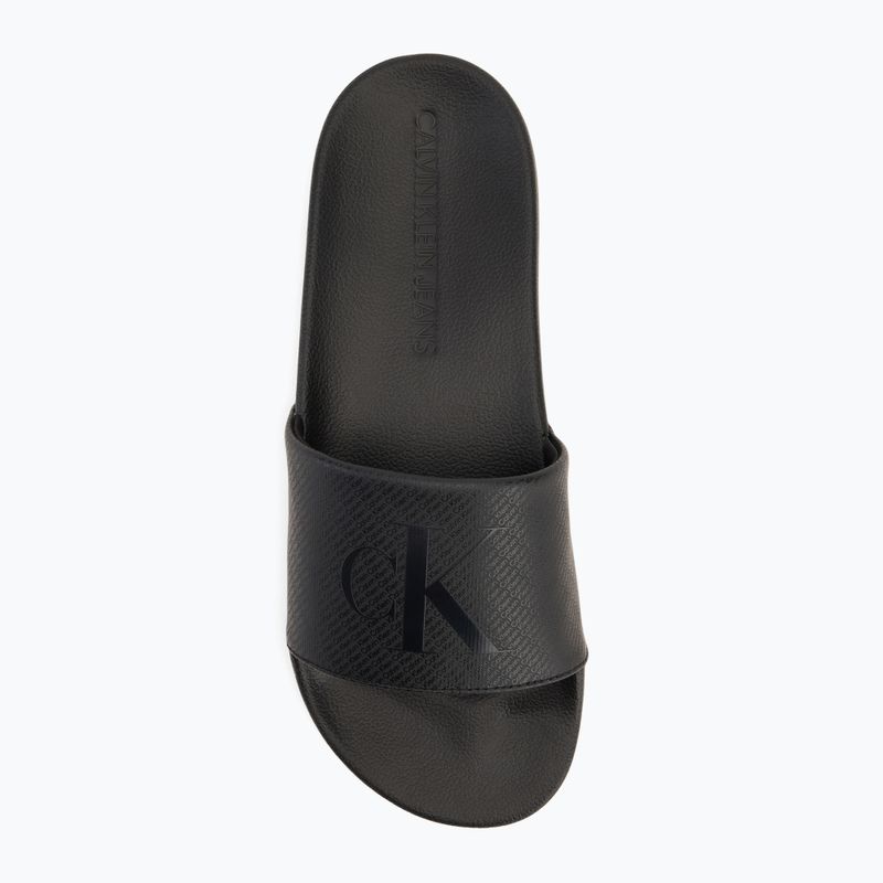 Vyriškos šlepetės Calvin Klein YM0YM01269 Slide Aop Print triple black 5