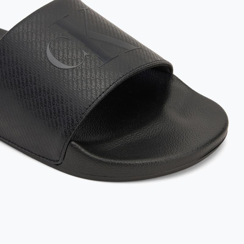 Vyriškos šlepetės Calvin Klein YM0YM01269 Slide Aop Print triple black 7