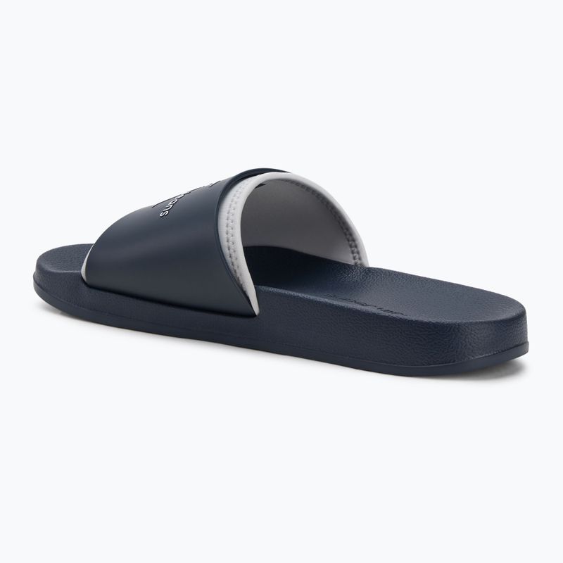 Vyriškos šlepetės Calvin Klein YM0YM00361 Slide Rubber Neoprene Monologo navy/oyster mushroom 3