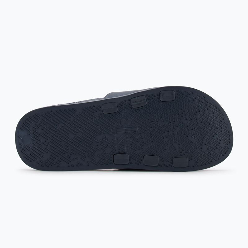 Vyriškos šlepetės Calvin Klein YM0YM00361 Slide Rubber Neoprene Monologo navy/oyster mushroom 4
