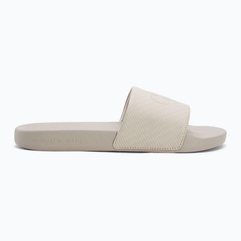 Vyriškos šlepetės Calvin Klein YM0YM01269 Slide Aop Print eggshell/turtle dove 2