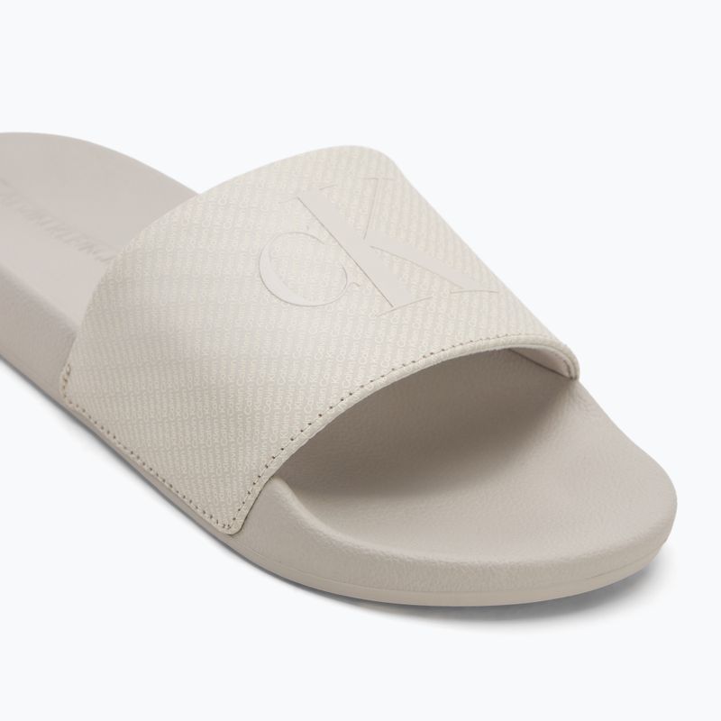Vyriškos šlepetės Calvin Klein YM0YM01269 Slide Aop Print eggshell/turtle dove 7