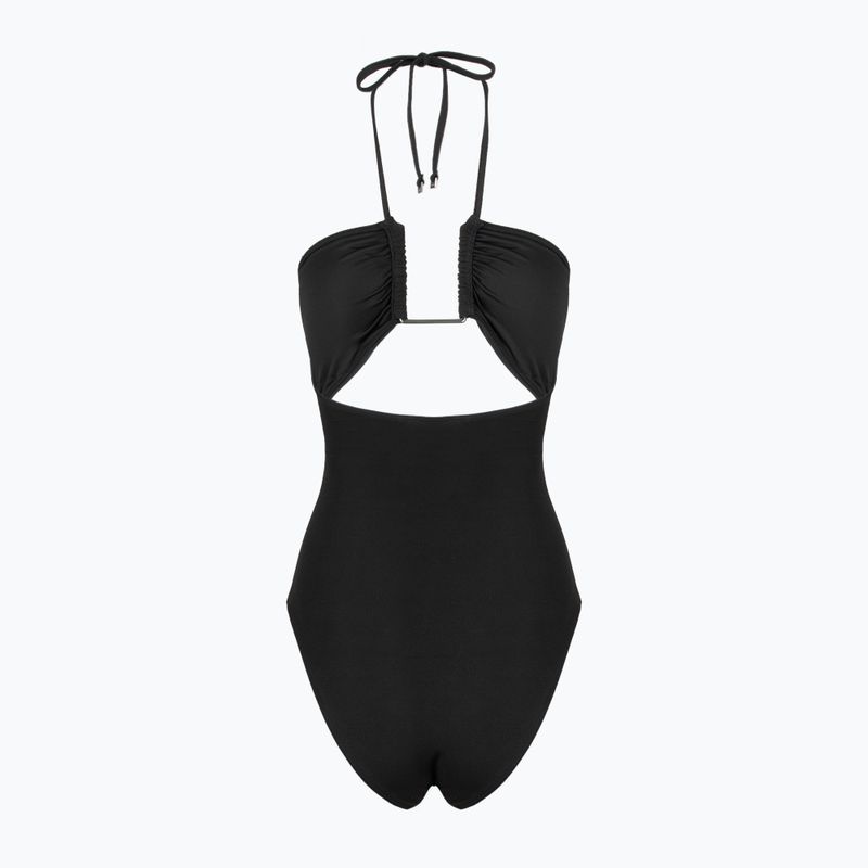 Moteriškas vientisas maudymosi kostiumas Calvin Klein KW0KW02813 Ck Wire Plunge One Piece-RP pvh black 2