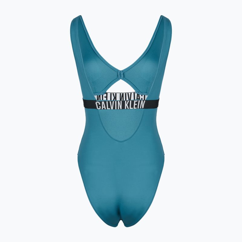 Moteriškas maudymosi kostiumas Calvin Klein KW0KW02746 Intense Power One Piece Fashion Fit storm blue 2