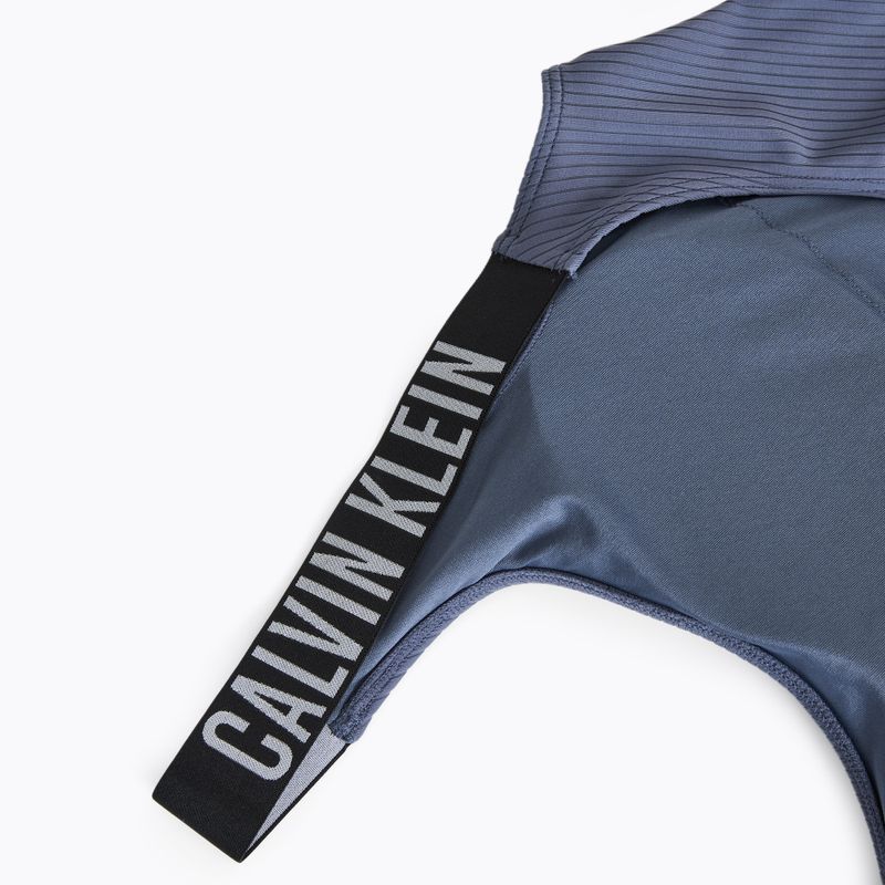 Moteriškas vientisas maudymosi kostiumas Calvin Klein KW0KW02754 Intense Power Rib Scoop Back One Piece-RP grisaille 3