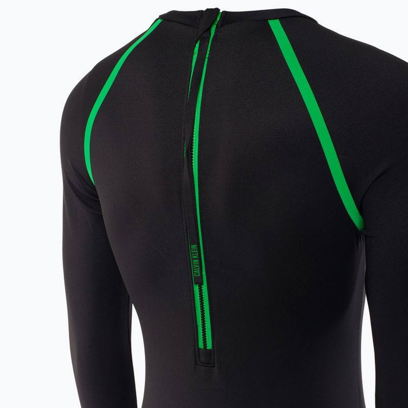 Moteriškas vientisas maudymosi kostiumas Calvin Klein KW0KW02790 Intense Power Move Rashguard One Piece pvh black 4