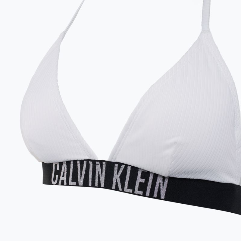 Maudymosi kostiumėlio viršus Calvin Klein KW0KW02750 Intense Power Rib Triangle-RP brilliant white 3