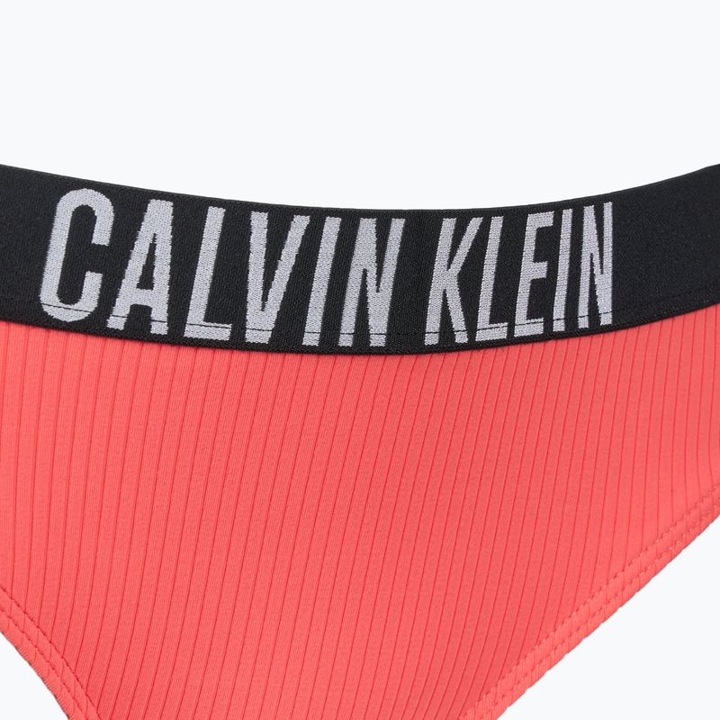 Maudymosi kostiumėlio apačia Calvin Klein KW0KW02752 Intense Power Rib Bikini dazzling coral 3