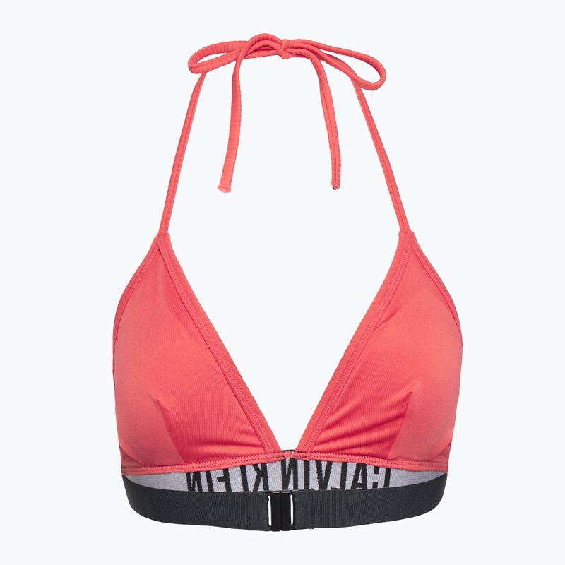 Maudymosi kostiumėlio viršus Calvin Klein KW0KW02750 Intense Power Rib Triangle-RP dazzling coral 2