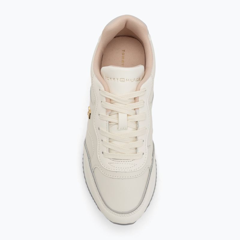 Moteriški batai Tommy Hilfiger Leather Runner ivory petal/newsprin 5