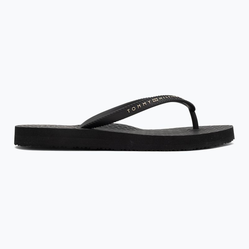 Moteriškos šlepetės per pirštą Tommy Hilfiger Strap Beach Sandal black 2