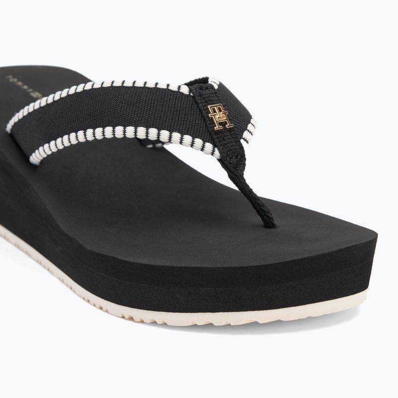 Moteriškos šlepetės per pirštą Tommy Hilfiger Wedge Beach Sandal black 7