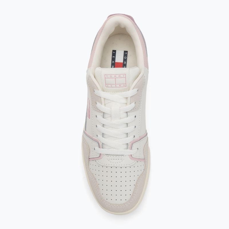 Moteriški batai Tommy Jeans Retro Basket ecru/misty pink 5