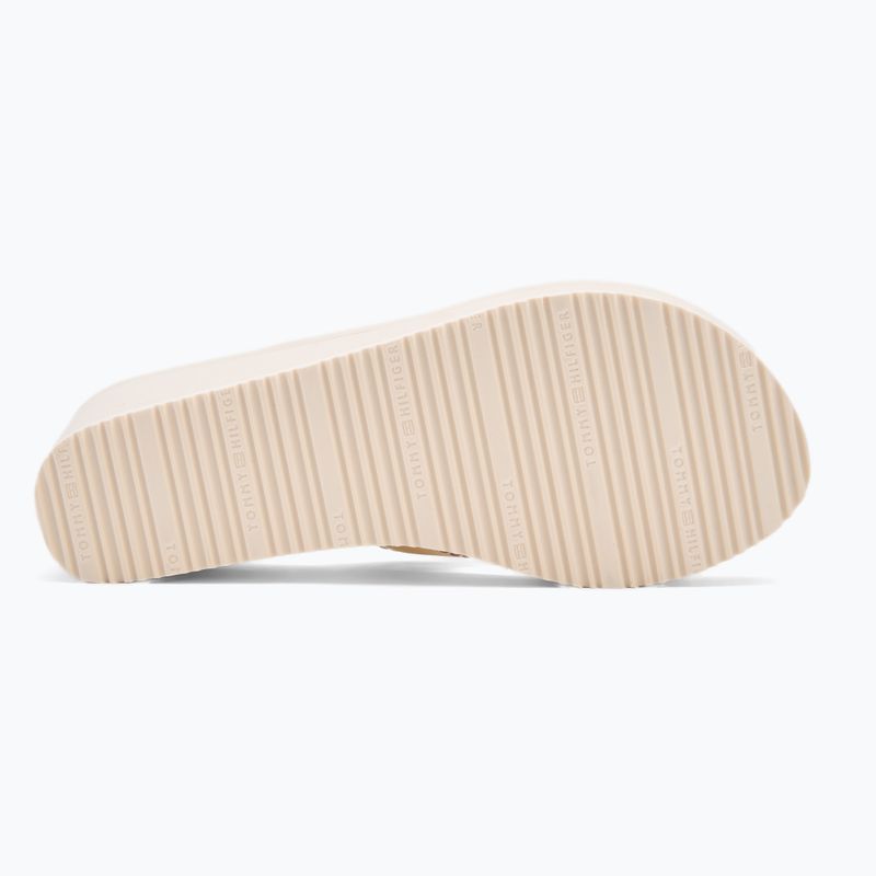 Moteriškos šlepetės per pirštą Tommy Hilfiger Wedge Beach Sandal muslin 4