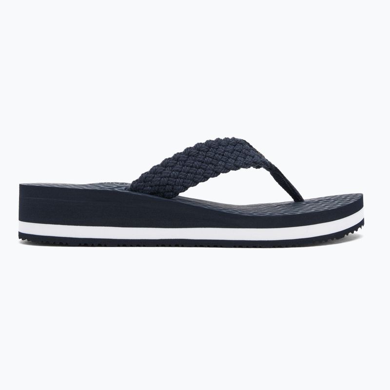 Moteriškos šlepetės per pirštą Tommy Hilfiger Crochet Mid Beach Sandal space blue 2