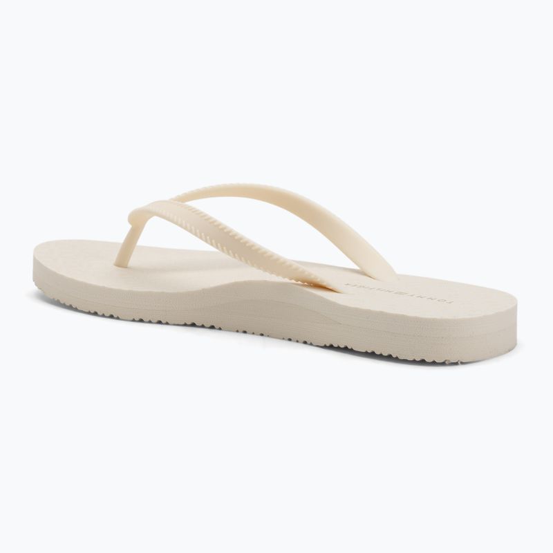 Moteriškos šlepetės per pirštą Tommy Hilfiger Strap Beach Sandal ivory petal 3