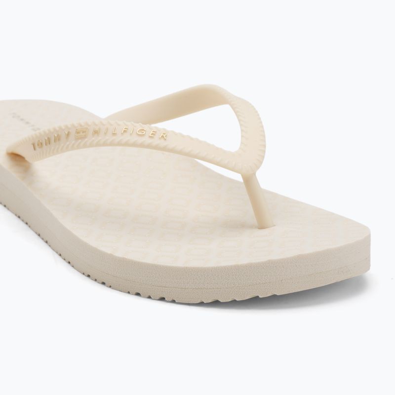 Moteriškos šlepetės per pirštą Tommy Hilfiger Strap Beach Sandal ivory petal 7