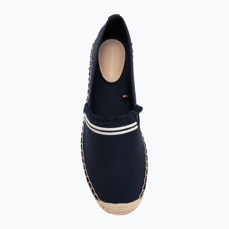 Moteriškos espadrilės Tommy Hilfiger Fringe Canvas Closed space blue 5