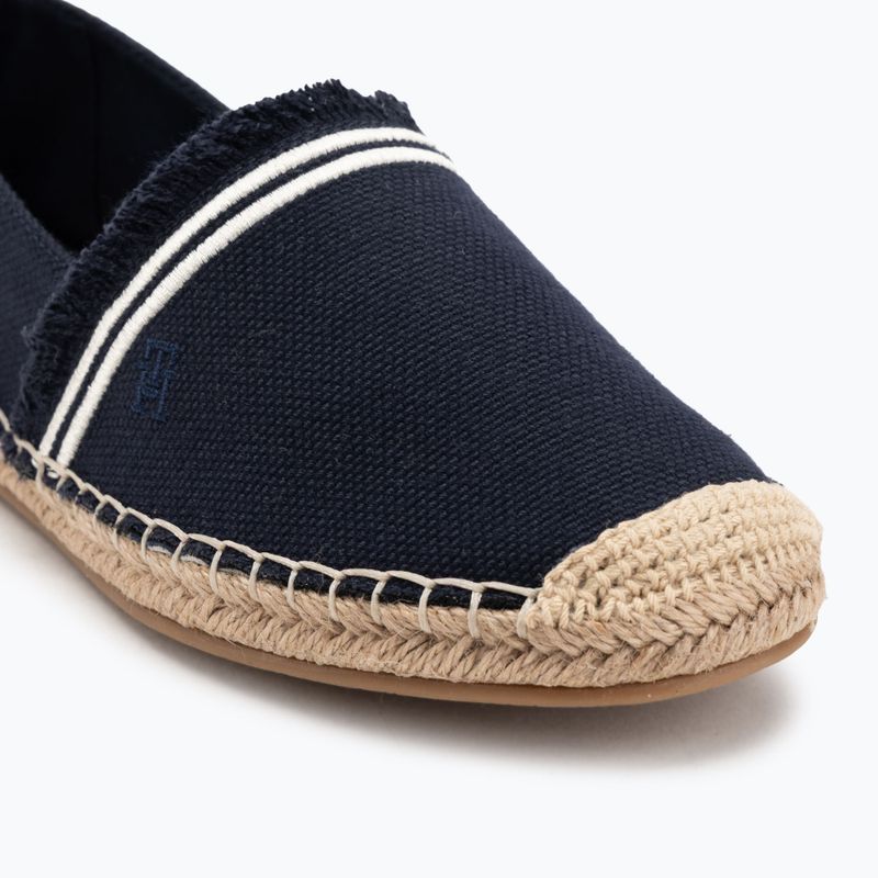 Moteriškos espadrilės Tommy Hilfiger Fringe Canvas Closed space blue 7
