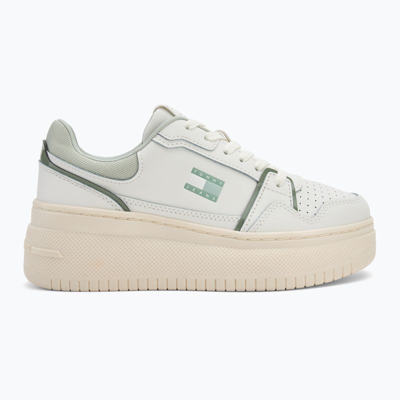 Moteriški batai Tommy Jeans Retro Basket Flatform ecru/misty sage 2